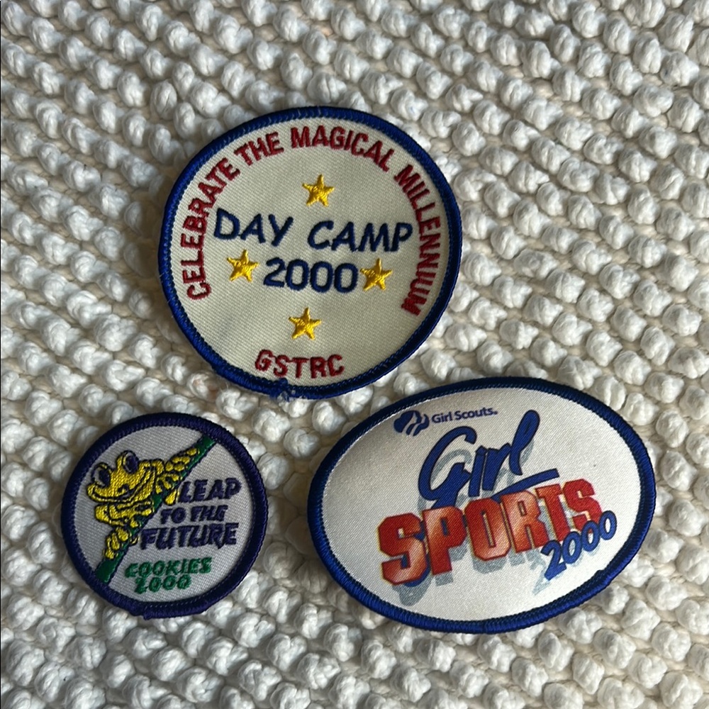 2000’s Girl Scouts Embroidered Patches Set